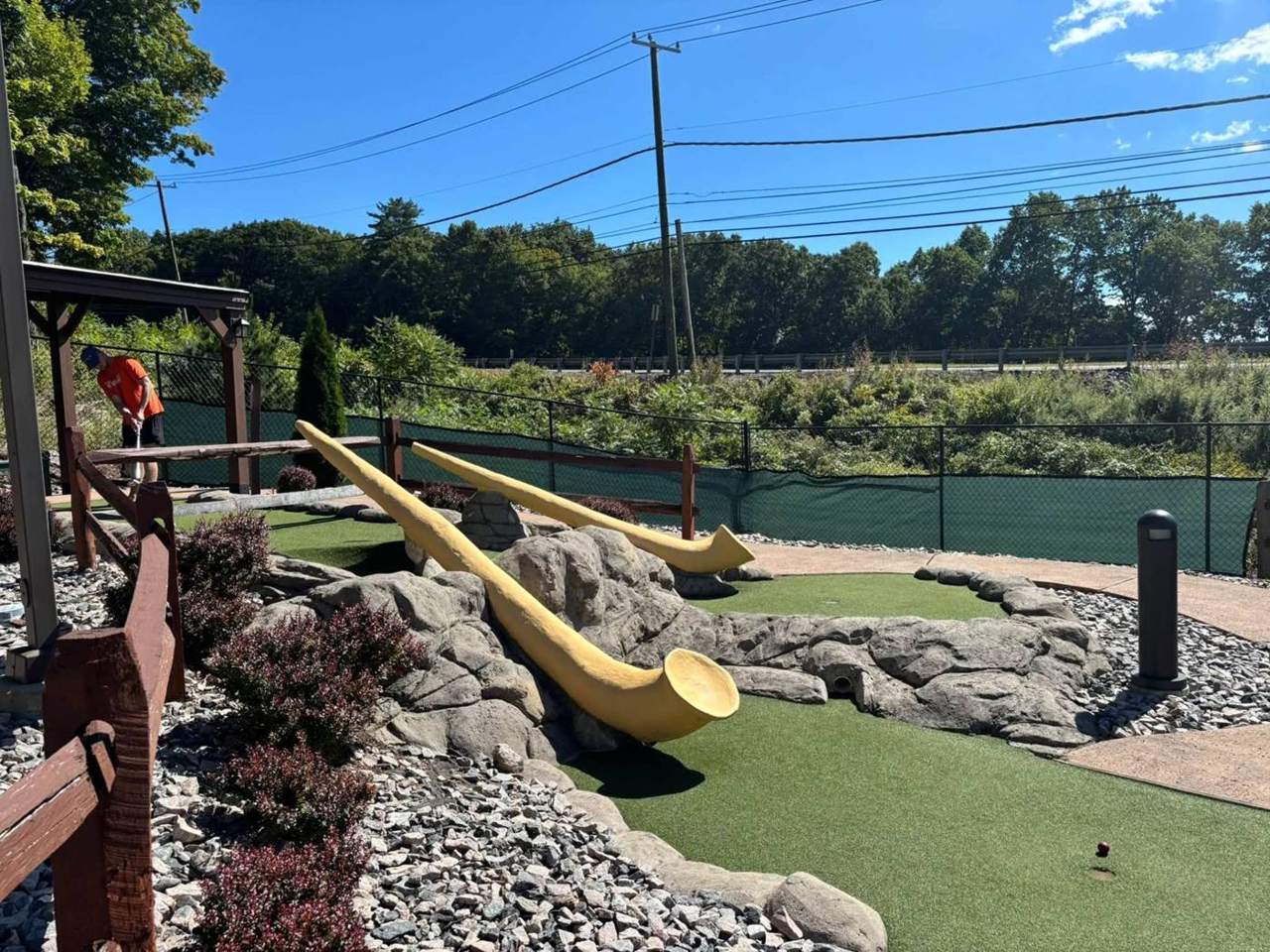 The alphorn hole at Matterhorn Mini Golf